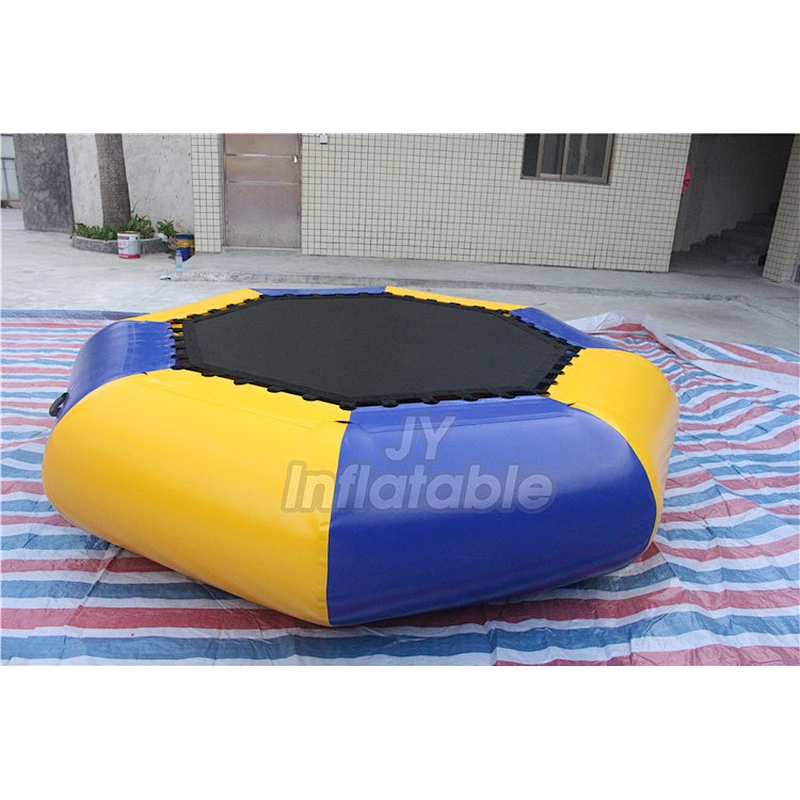 Exciting Jumping Trampoline Bed Inflatable Sungear Water Trampoline With Slide