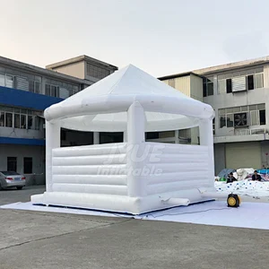Commercial Adults Kids Inflatable Wedding Bouncer White bouncy house, white inflatable jump castle bouncer for wedding