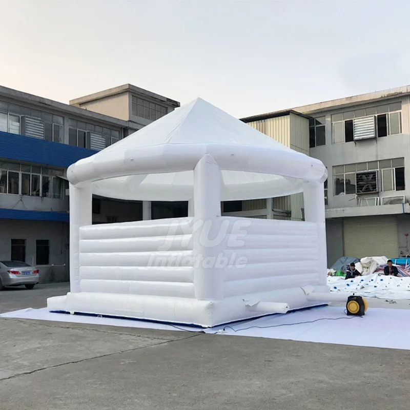 Commercial Adults Kids Inflatable Wedding Bouncer White bouncy house, white inflatable jump castle bouncer for wedding