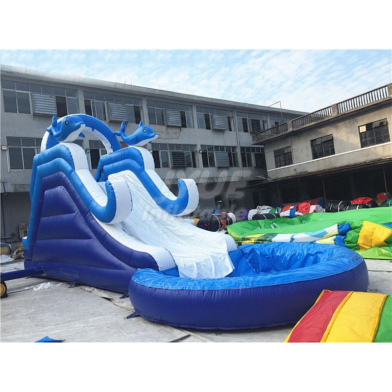 Custom Design Inflatable Outdoor Home Hire Children Water Slide With Blower