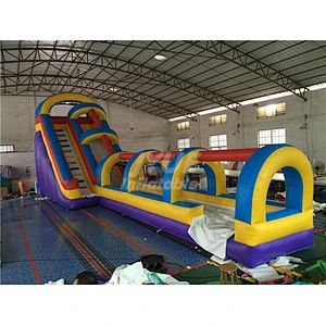 Outdoor Commercial Kids Inflatable Water Slide Pool Factory Supply Inflatable Slip And Slide