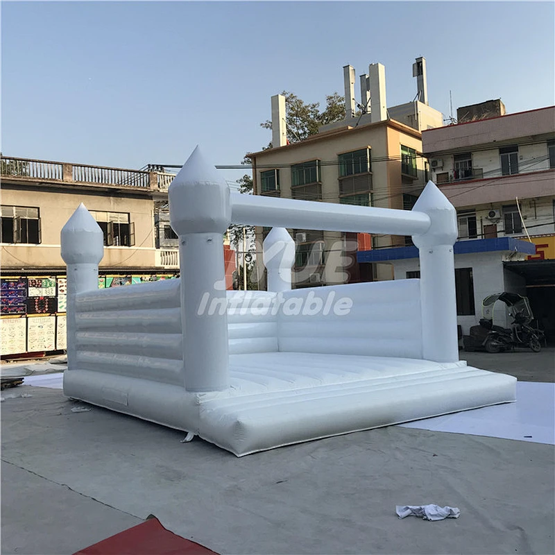 Commercial Adults Kids Inflatable Wedding Bouncer White bouncy house, white inflatable jump castle bouncer for wedding