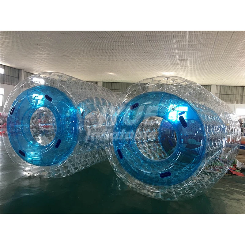 PVC TPU Water Toys Inflatable Water Roller Ball With Air Pump