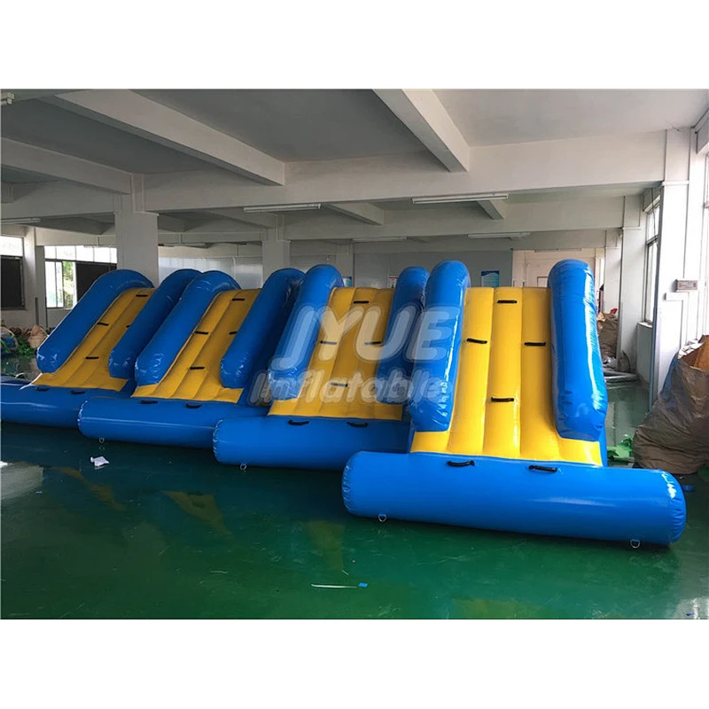 0.9mm PVC Tarpaulin Heat Sealed Inflatable Water Park Floating Aqua Island Climbing Tower Slide