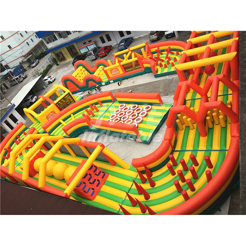 Outdoor Commercial Team Interactive Activity Games Big Inflatable Obstacle Course For Sale
