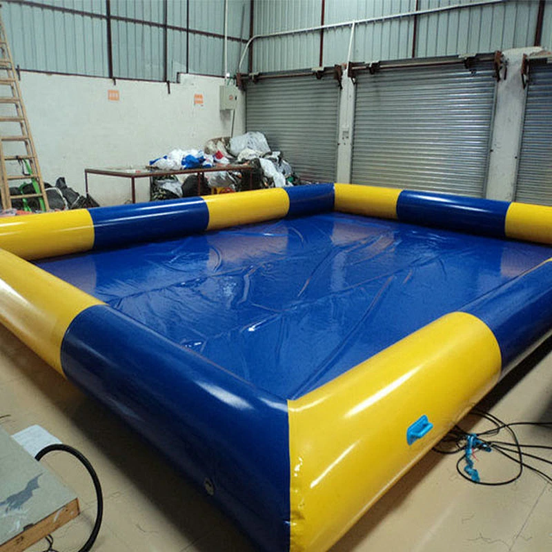 Blue and Yellow Custom Inflatable Swimming Pool Inflatable Pool For Sales
