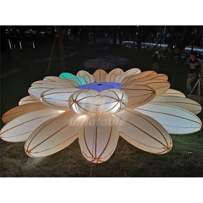 High Quality New LED Inflatable Lighting Flower Lighting Tower For Sale
