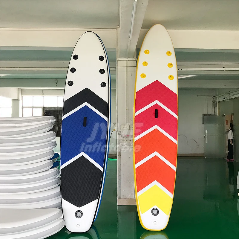 All Level ISUP Multi Purpose Hard Racing Inflatable Stand Up Paddleboard Black White