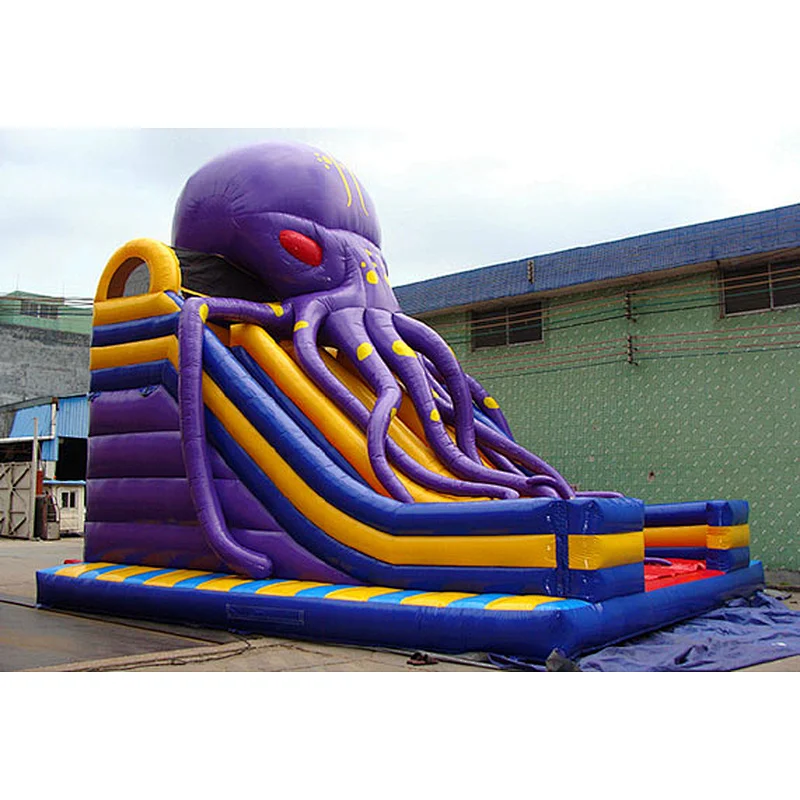Commercial Cheap Most Popular Kids Inflatable Octopus Water Slide Pool Water Slide