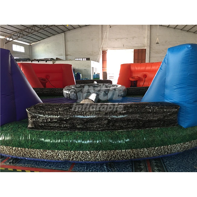 Crazy Sports Interactive Games Inflatable Hungry Bungee Running Human Hippo Chow Down Inflatable Game