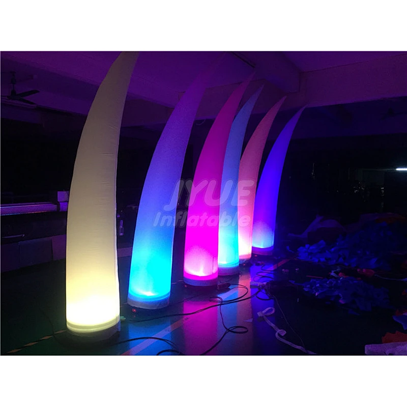 Advertising Outdoor Oxford LED Wedding Decoration Inflatable Pillars Column Air Cone