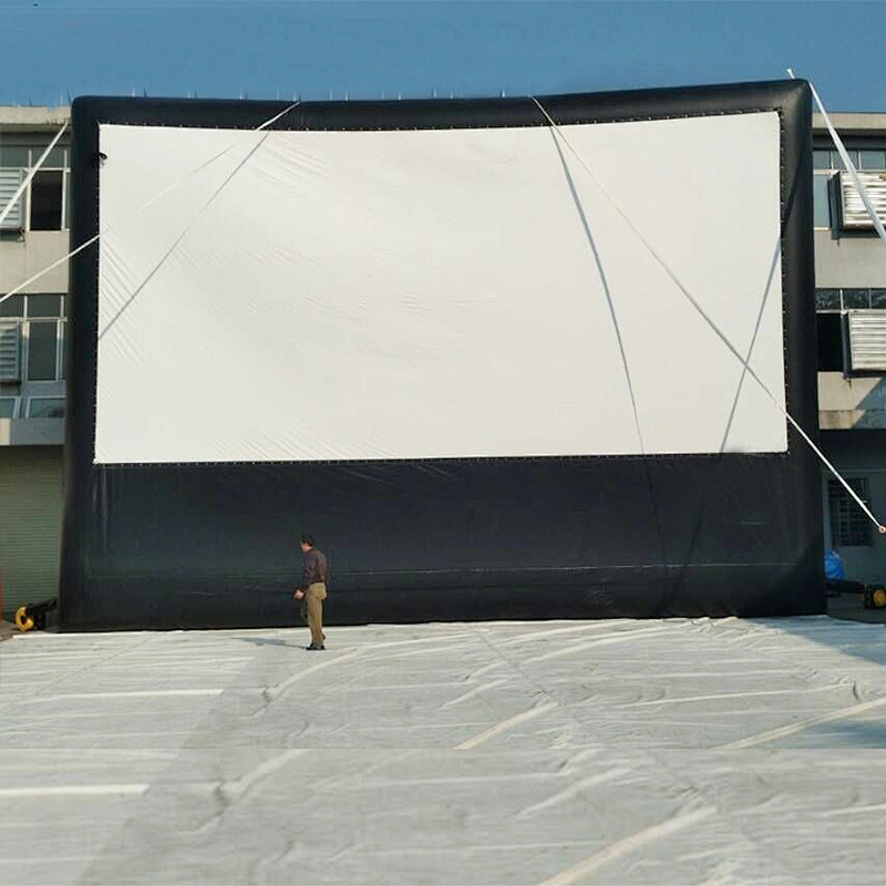 Blow Up Outdoor Inflatable Projector Screen Theater Inflatable Movie Screen For Backyard