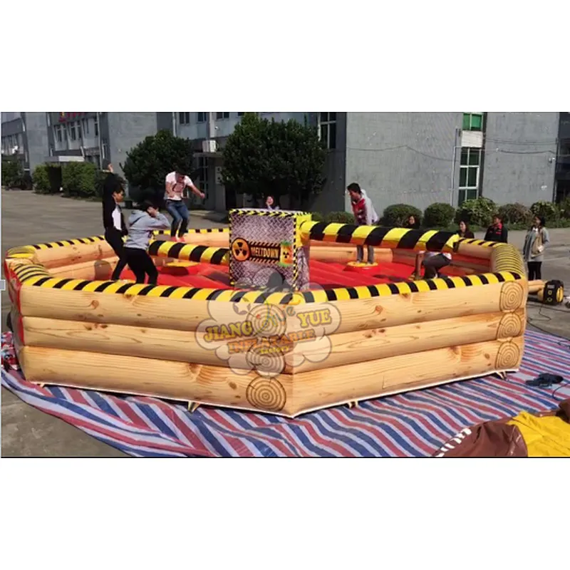 Hot Entertainment Park Games Inflatable Rodeo Bull , Inflatable Bull Riding Mechanical Bull For Sale