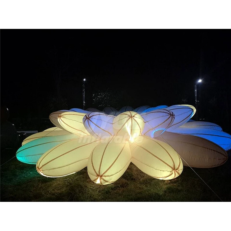Hot sale High Quality Decoration Colorful Party Lighting Inflatable LED Flower For Wedding