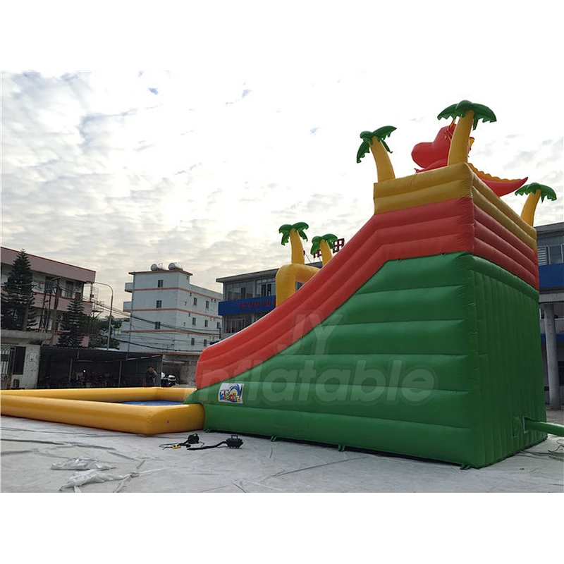 Free Customized Commercial Indoor Use Pool Slide Inflatable Water Park For Kids