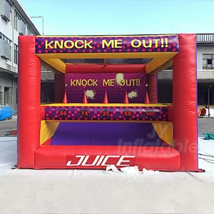 Knock It Off/ Knock Me Out Down Inflatable Archery Hoverball Tag Game For Sale