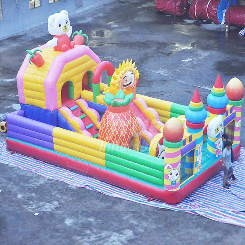 Outdoor Amusement Park Equipment Children Inflatable Playground For Kids
