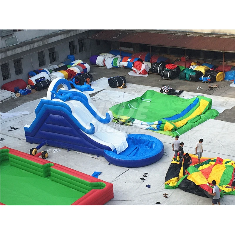 Custom Design Inflatable Outdoor Home Hire Children Water Slide With Blower