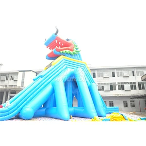Adult Water Amusement Park Super Slide Dragon Inflatable Water Slide For Kids