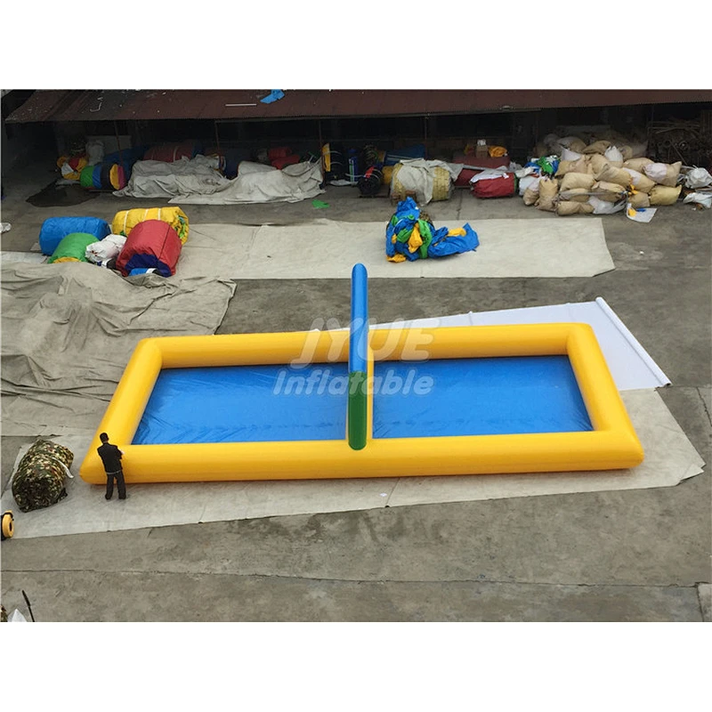 Customized Inflatable Sport Field Beach Inflatable Water Volleyball Court For Sale