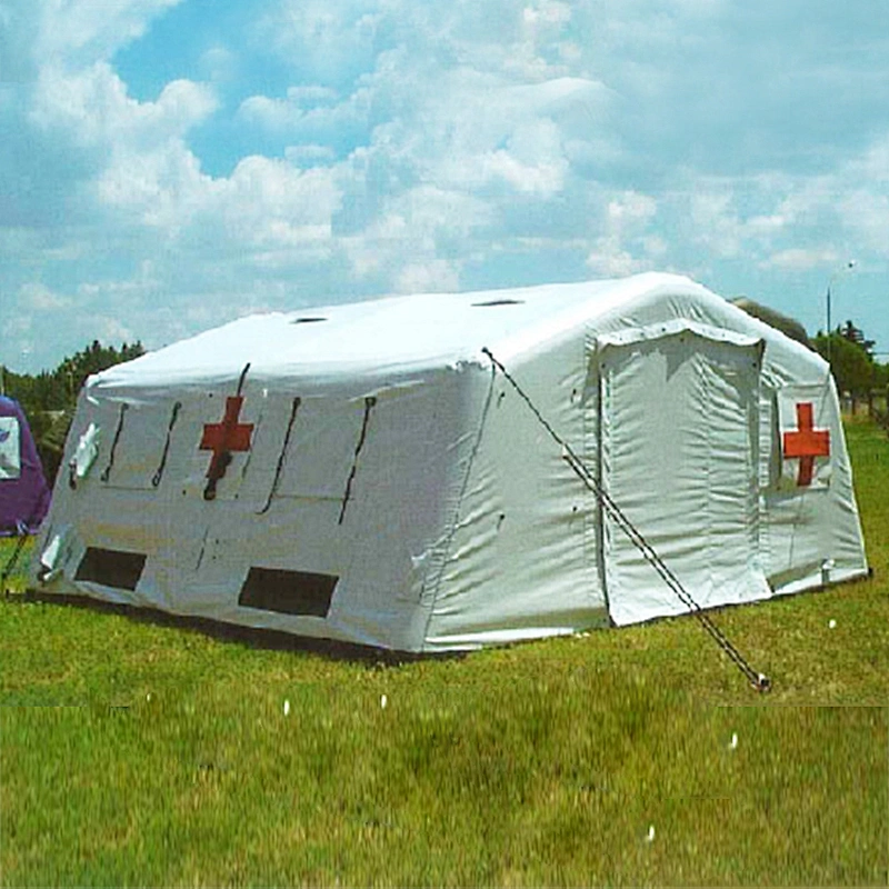 Mobile Operation Emergency Relief Inflatable Hospital Equipment Tent For 200 Patient