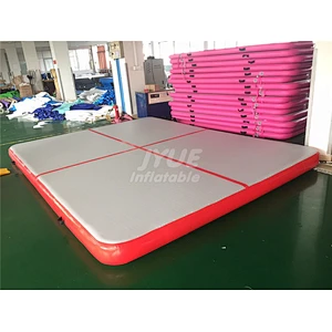 Grey and Red High Quality DWF Material Inflatable Air Tumble Track Outdoor Red Air Track For Factory Price