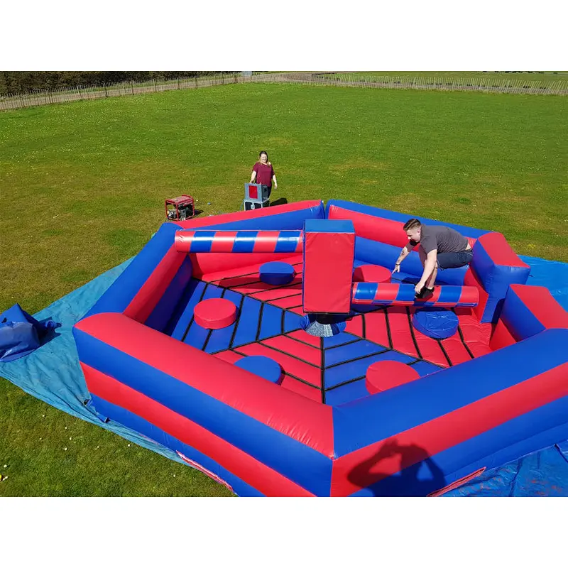 Multi Play Funny Giant Outdoor Interactive Inflatable Meltdown Challenge Games Inflatable Wipeout for Sale