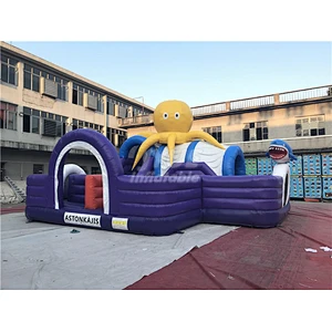 Kids Giant Quality Indoor Attractive Super Fun  Obstacle Challenge The Beast  Amusement Inflatable Theme Park For Sell