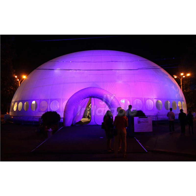 High Quality Best Igloo Dome Camping Party Tent With LED Inflatable Light Tent