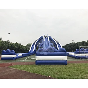 Large Trippo Inflatable Water Slide Adult for Sale Big Inflatable Stair Slide with Pool