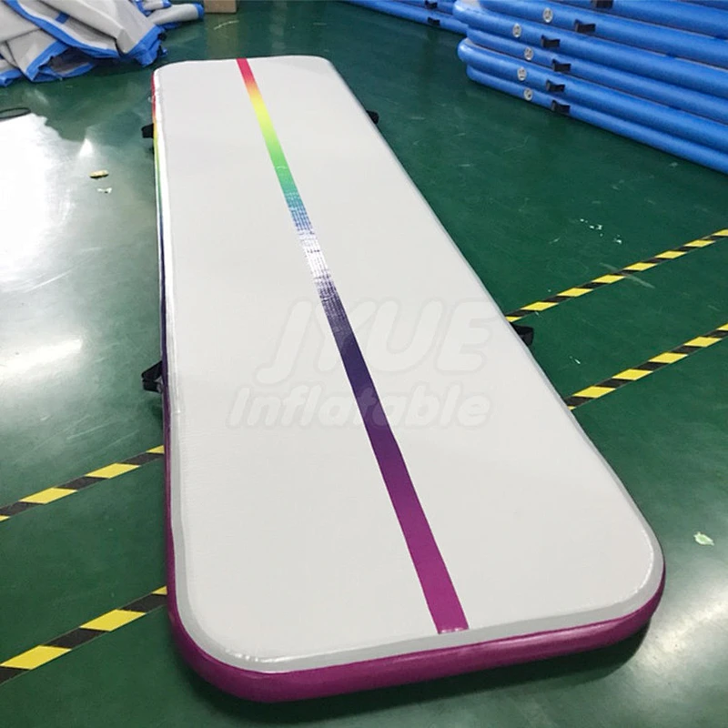 3m 4m 5m 6m 8m 9m 10m 12m Hot Selling Air Track Rainbow Color P1 P2 Gymnastics Tumbling Mat Custom Logo Air Floor Factory