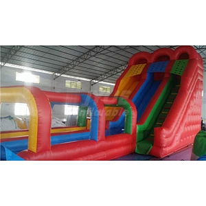 Summer Water Fun Slide Tree Lane Inflatable Swimming Pool Water Slide For Adult