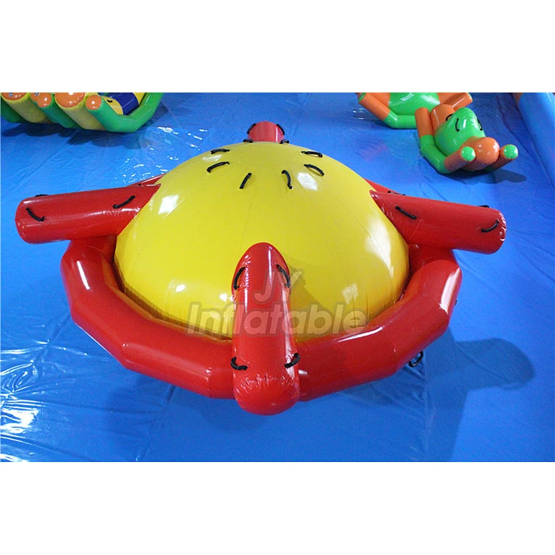 UFO Inflatable Saturn Water Toys , Commercial Inflatable Water Spinner For Sale