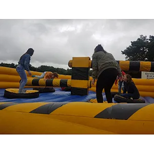 Multi Play Funny Giant Outdoor Interactive Inflatable Meltdown Challenge Games Inflatable Wipeout for Sale