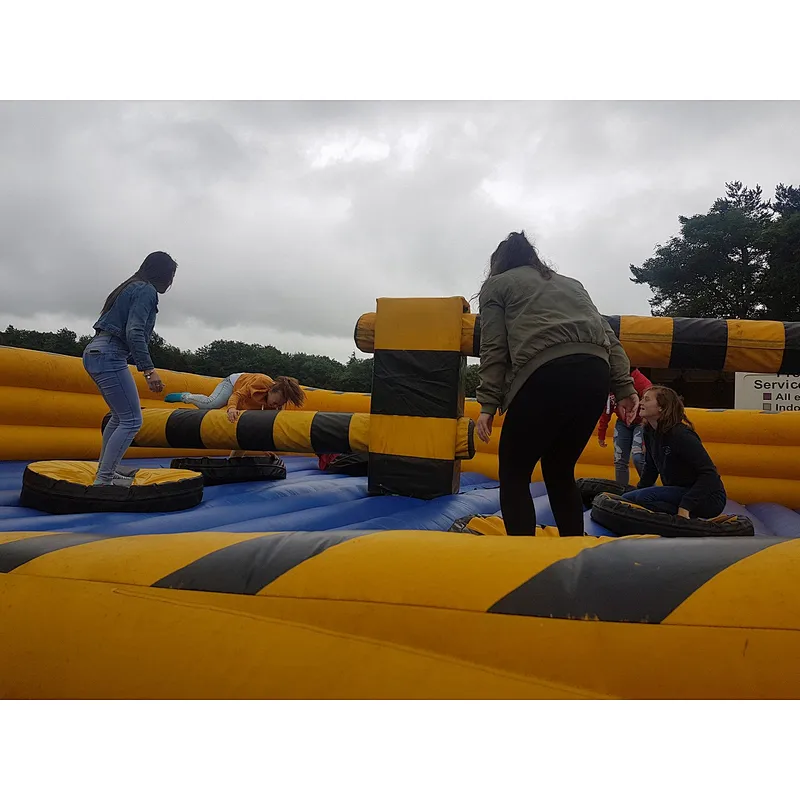 Multi Play Funny Giant Outdoor Interactive Inflatable Meltdown Challenge Games Inflatable Wipeout for Sale