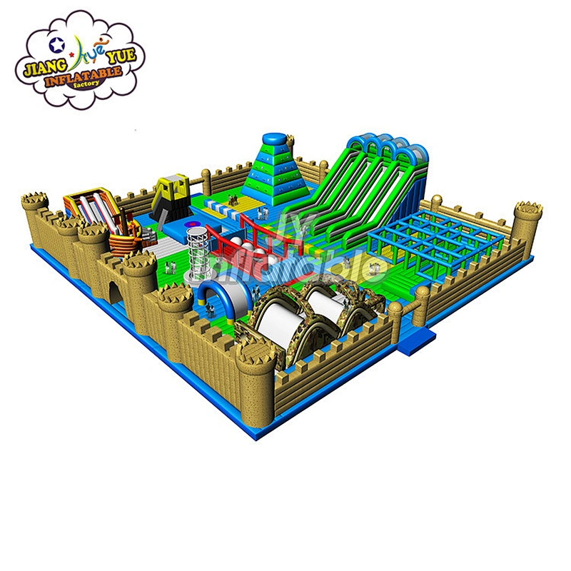 Hot Sale Bounce House Amusement Park Equipment , Inflatable Indoor Theme Park For Kids Play