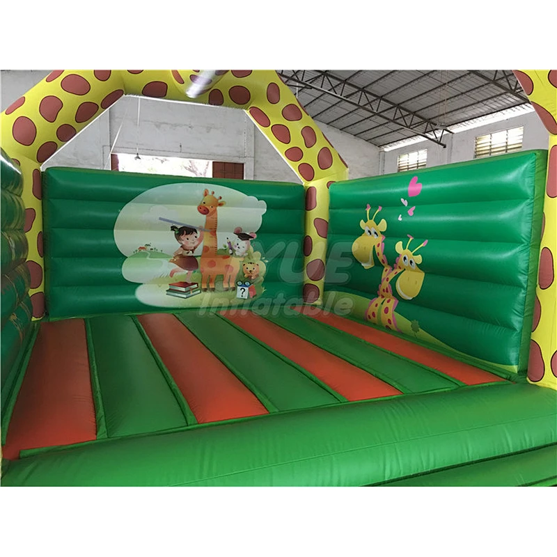 Customized Kids Giraffe Bouncer Jumping Inflatable Bouncer Bouncy Castle For Kids
