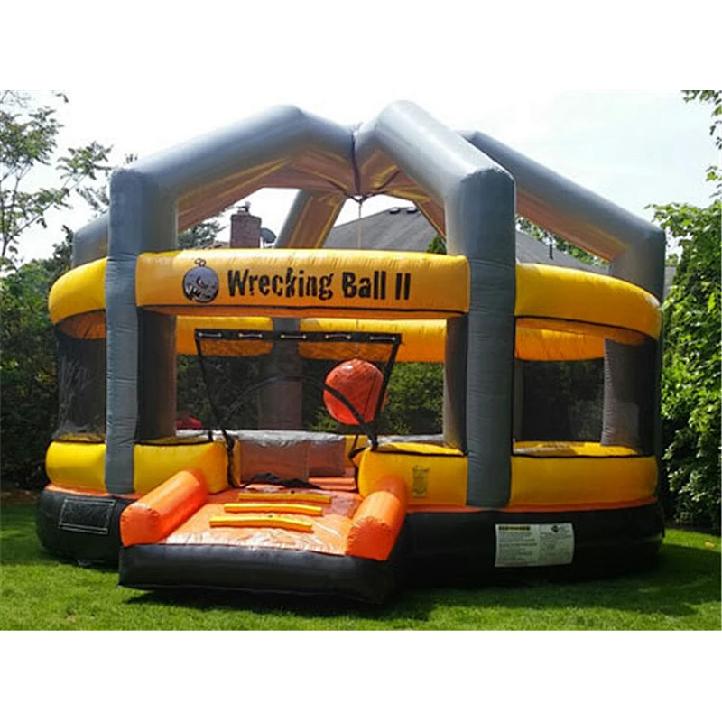 Outdoor Party Sport Inflatable Wrecking Ball Bounce House / Wrecking Ball Inflatable Rental For Party