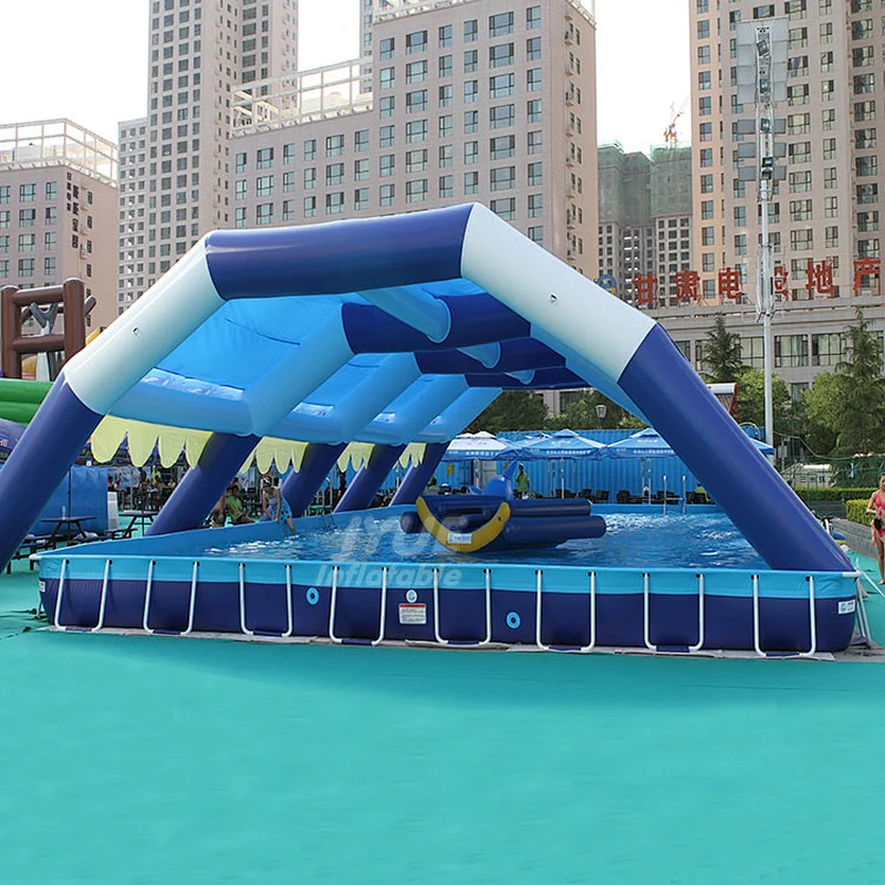 OEM/ODM Outdoor Easy Set  Metal Frame Ultra Pipe Frame Swimimng Pool With Cover