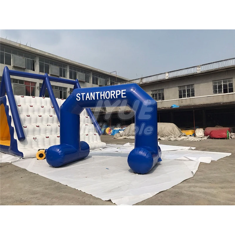Outdoor Welcome Start Finish Line Inflatable Entrance Archway For Event