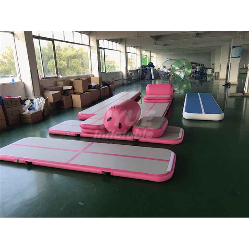 Use Durable Various Home Edition Gymnastic Training Mats Floor Kit Training Inflated Air Track Set For Gymnastics Exercise