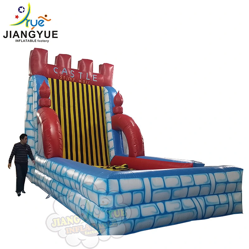 8m Popular Giant Air Rock Mountain Funny Game Commercial Inflatable Sticky Wall For Sale