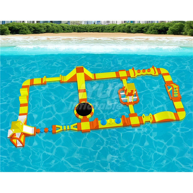 Water Games Equipment Aqua Park Adult Island Float Inflatable Water Park