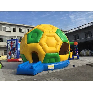 Kids Inflatable Football Bouncy Castle Party Soccer Bouncer House For Sale