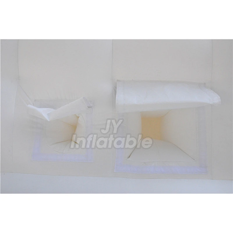 Custom Logo Waterproof White Wedding Party Event Inflatable Air Cube Tent For Outdoor Activity
