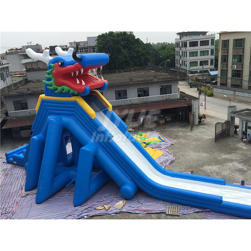 Adult Water Amusement Park Super Slide Dragon Inflatable Water Slide For Kids
