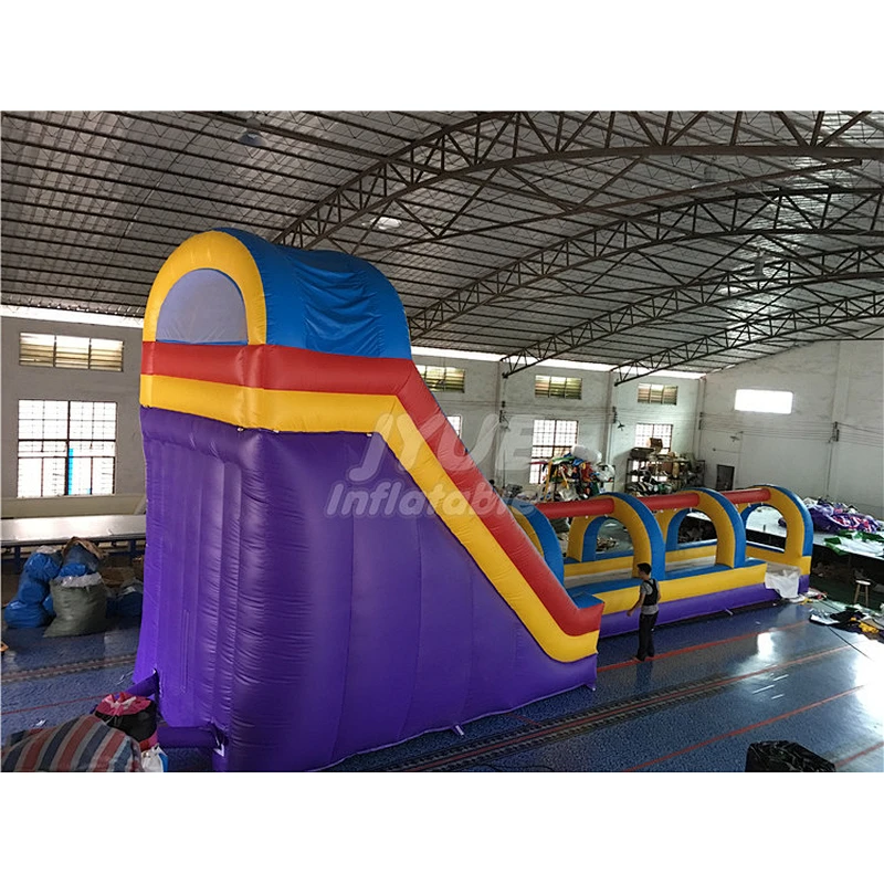 Outdoor Commercial Kids Inflatable Water Slide Pool Factory Supply Inflatable Slip And Slide