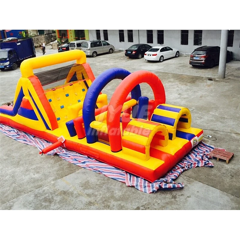 Commercial Bouncy Castle Tunnel Indoor Obstacle Course For KIds