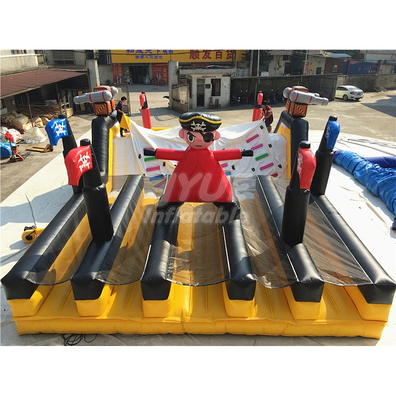 Inflatable 15 Metre Atomic Rush Obstacle Course Slide