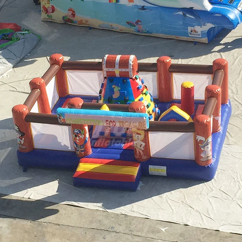 China Factory Inflatable Fun City Small Inflatable Playground With Climbing Wall For Toddler
